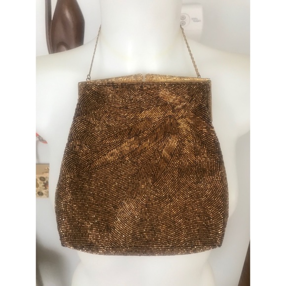 Vintage 50’s beaded handbag - Picture 1 of 8